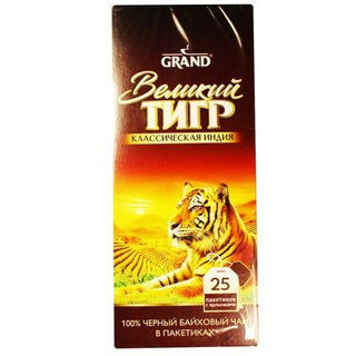 Чай черный Гранд Великий тигр индийский классический 25пак